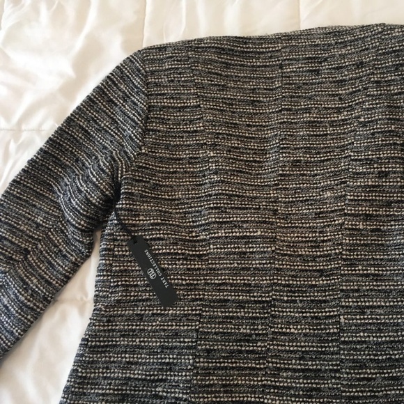 Tart Collections Amber Jacket Metallic Tweed Moto Style Zip Gray Combo,SizeS,NEW - Picture 8 of 11